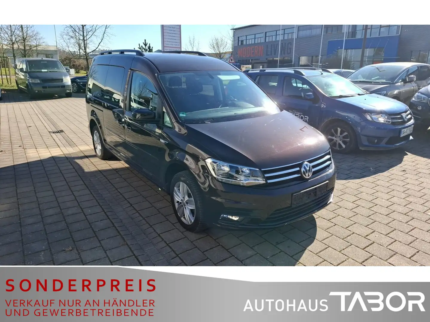 Volkswagen Caddy Maxi 2.0 TDI DSG CL 7S PDC Nav SHZ Climat Violett - 2