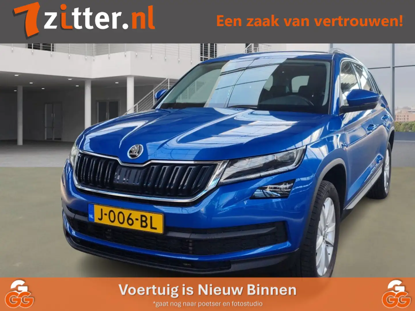Skoda Kodiaq 1.5 TSI Business Edition, 7-Persoons, Navigatie, L Blauw - 1