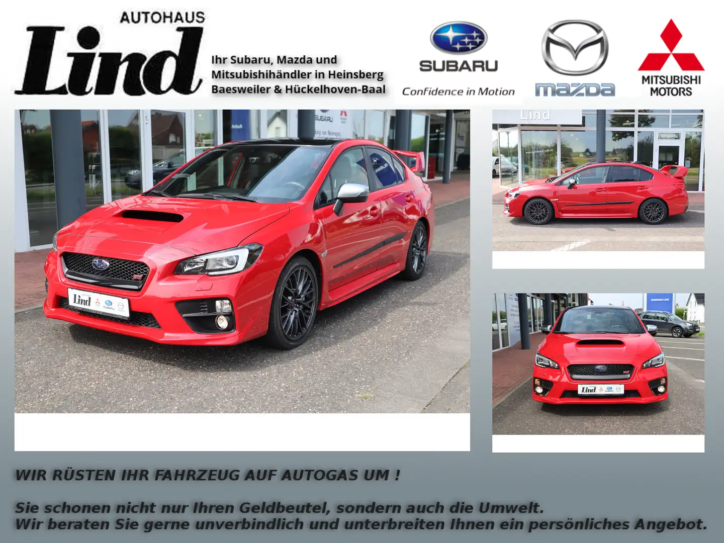 Subaru WRX STI Sport Unfallfrei, scheckheftgepflegt Rouge - 1