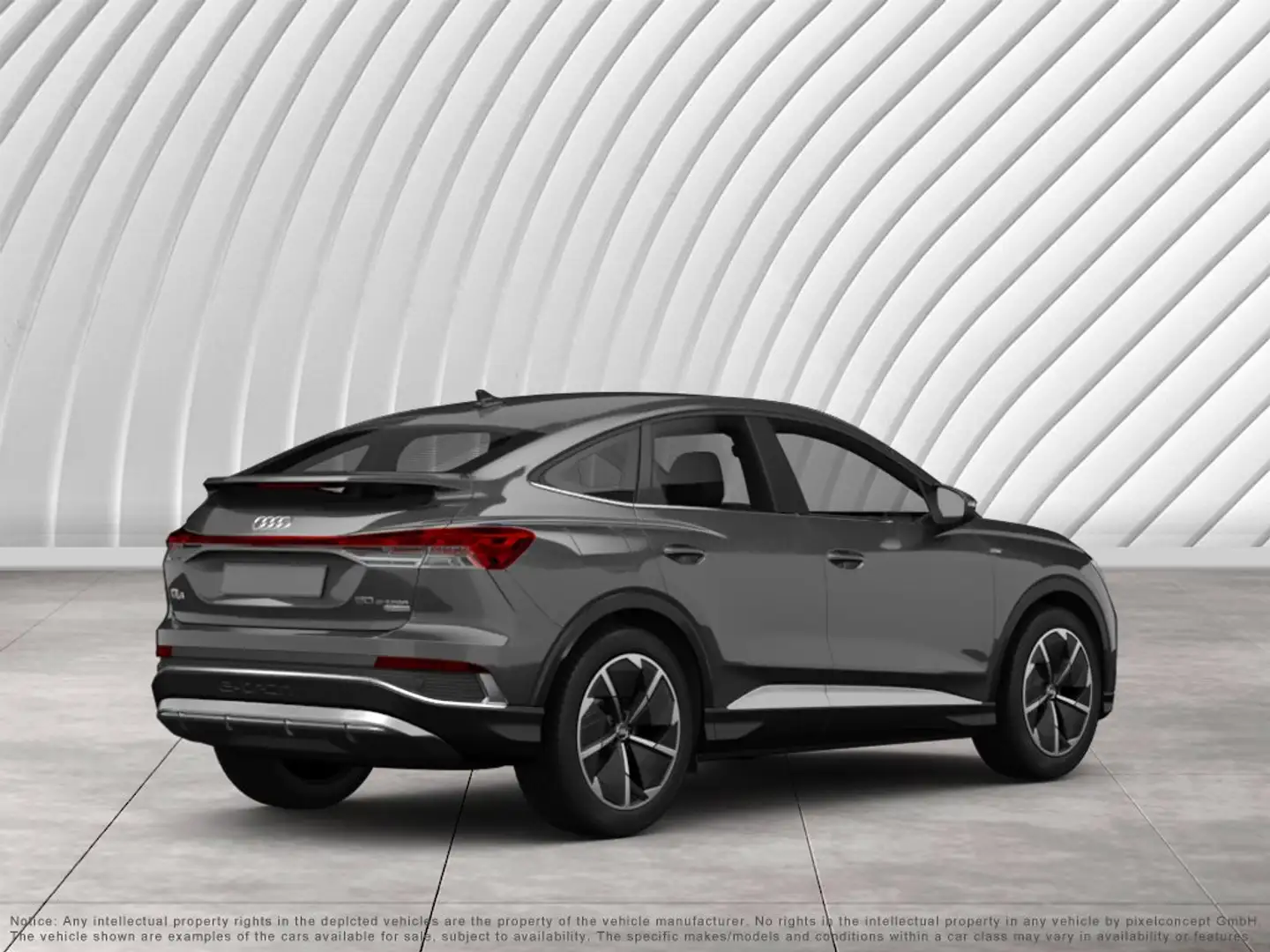 Audi Q4 e-tron Sportback 40 e-tron  ACC AHK RFK NAVI Grau - 2