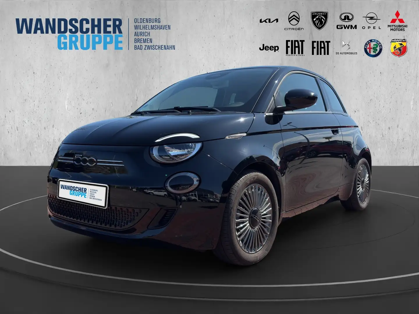 Fiat 500e Icon +SoundSys+LM+SpurH+AUT+KlimaA++ Noir - 1