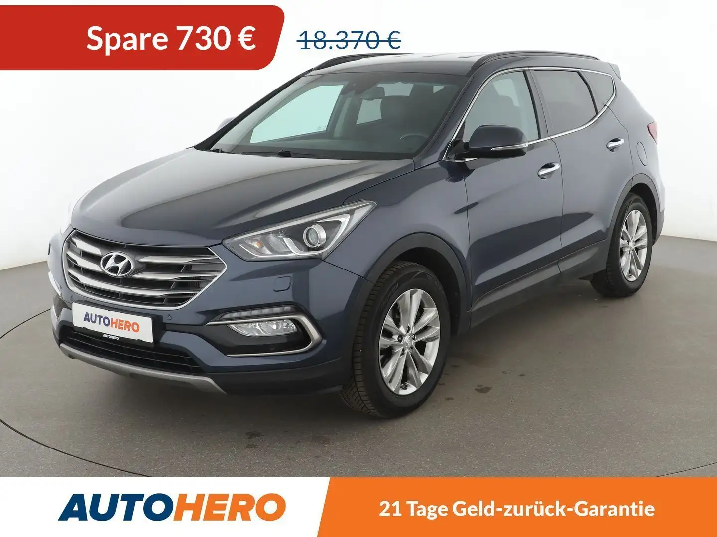 Hyundai SANTA FE 2.0 CRDi Style blue 2WD*NAVI*XENON*TEMPO*CAM*AHK* Синій - 1