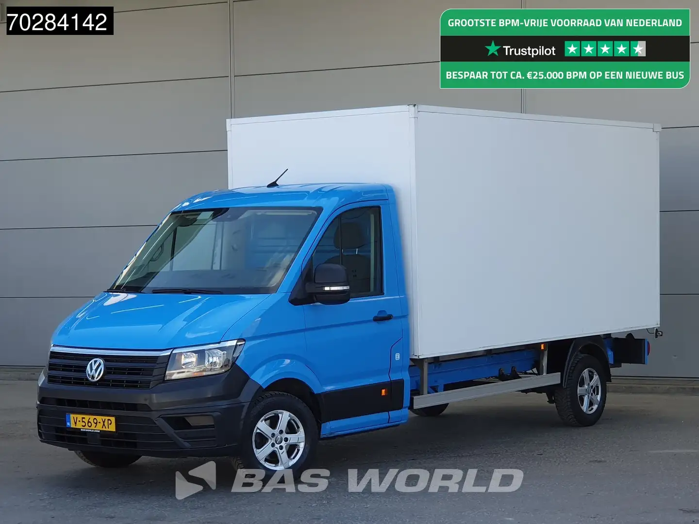 Volkswagen Crafter 102pk Bakwagen Airco Euro6 Meubelbak Koffer 17m3 A Blauw - 1