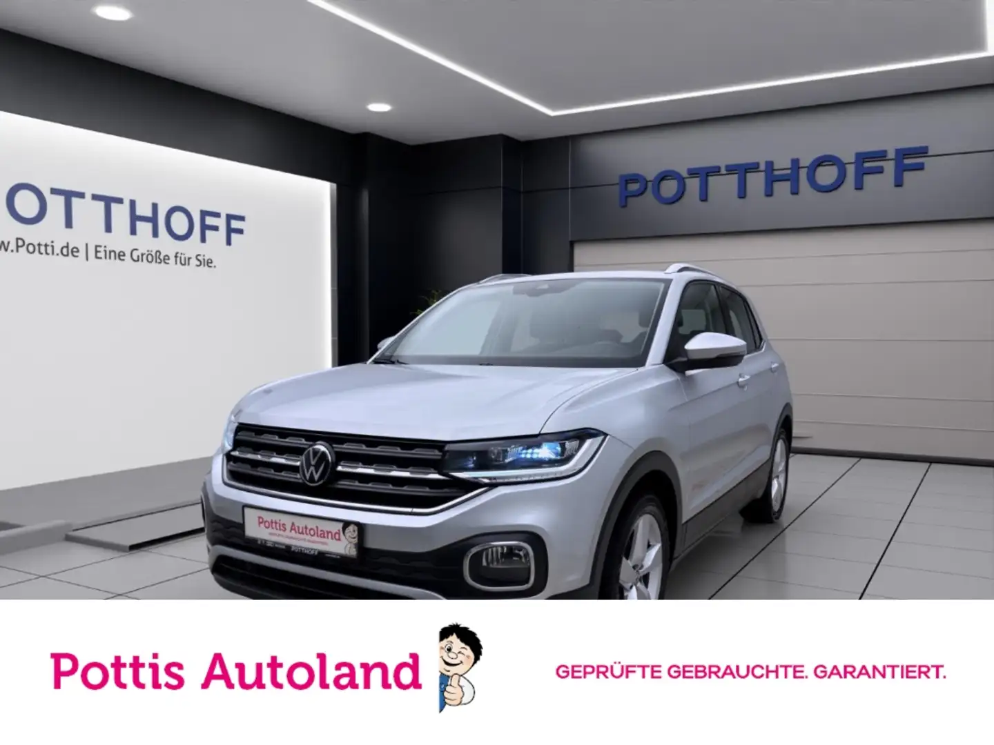 Volkswagen T-Cross 1.5 TSI DSG STYLE AHK PDC SITZHZG KLIMA Silber - 1