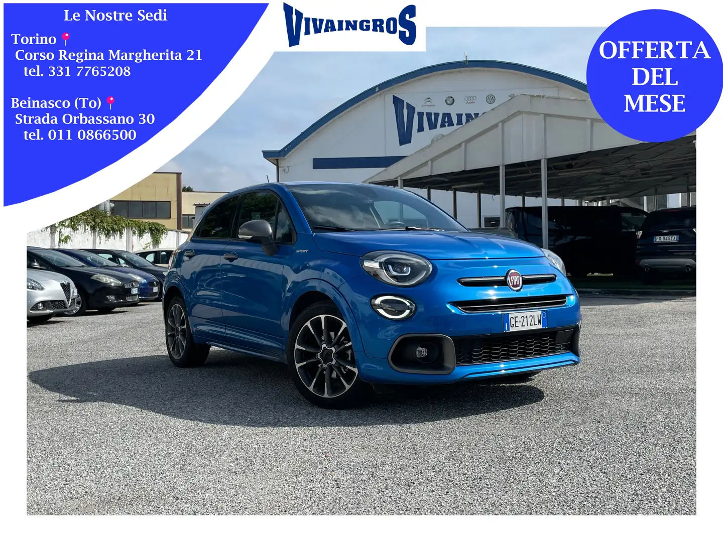 Fiat 500X 1.0 T3 Sport 120CV / IN PRONTA CONSEGNA Azul - 1