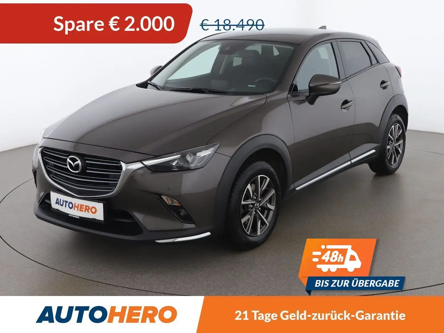 Mazda CX-3 2.0 Revolution Aut. *LED*HUD*TEMPO*NAVI*CAM*SPUR* Marrón - 1
