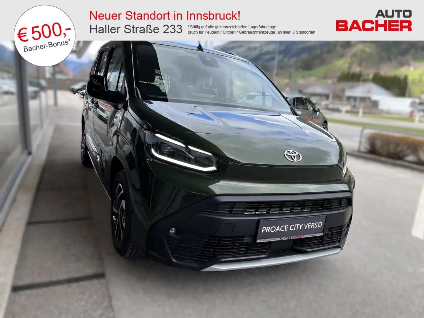 Toyota Proace City Verso 1,5 l Family Zöld - 1