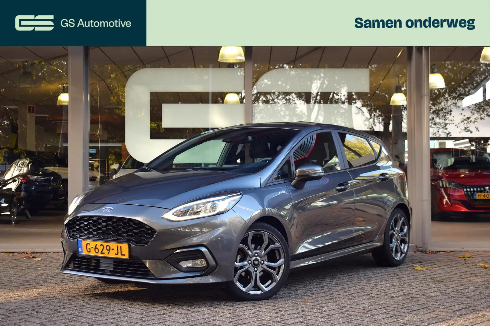 Ford Fiesta 1.0 EcoBoost ST-Line 1e eig 5drs met Carplay/Ac/Lm Grijs - 1