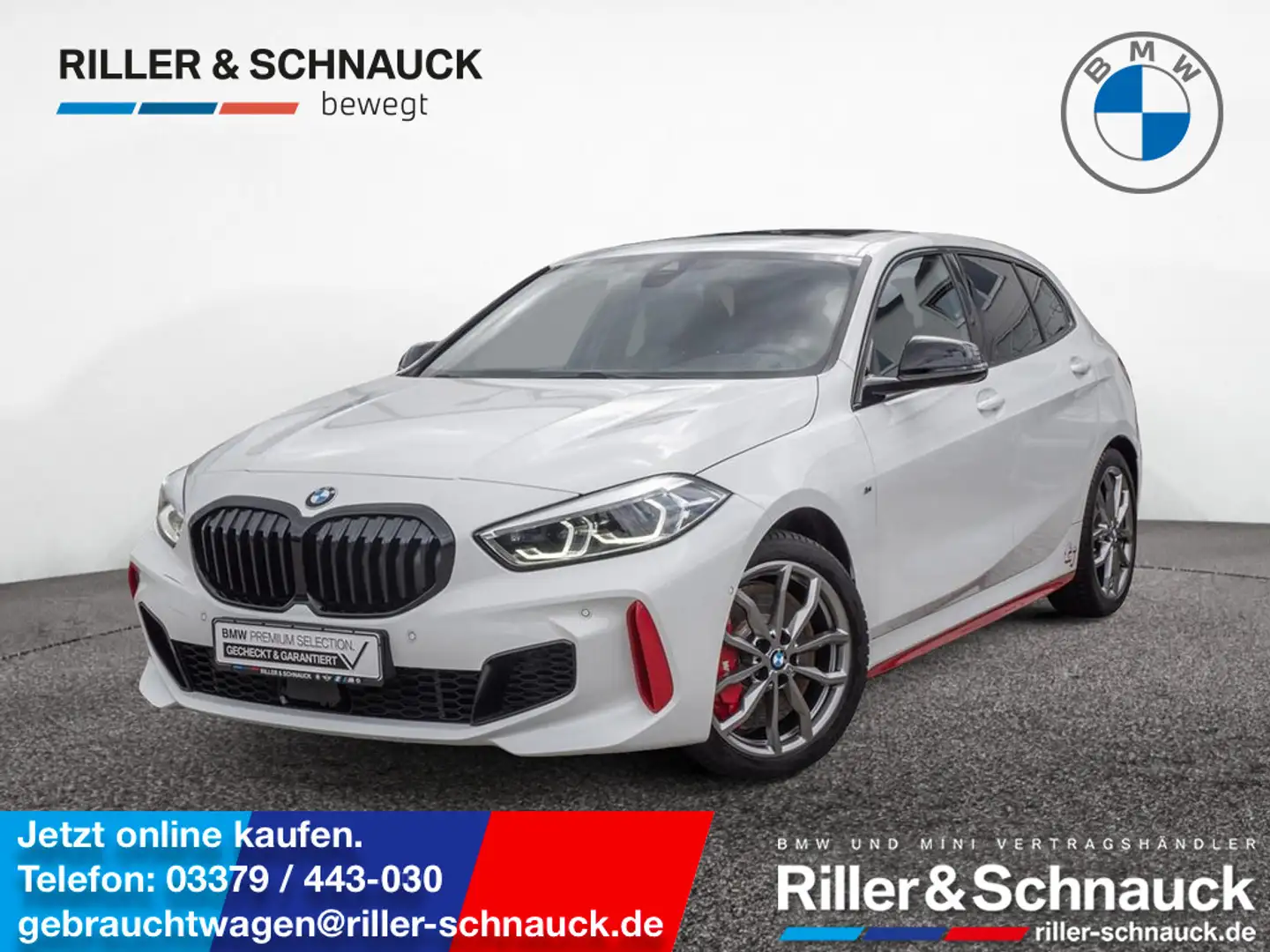 BMW 128 ti MEMORY LEDER KAMERA NAVI HUD LED PANO Weiß - 1