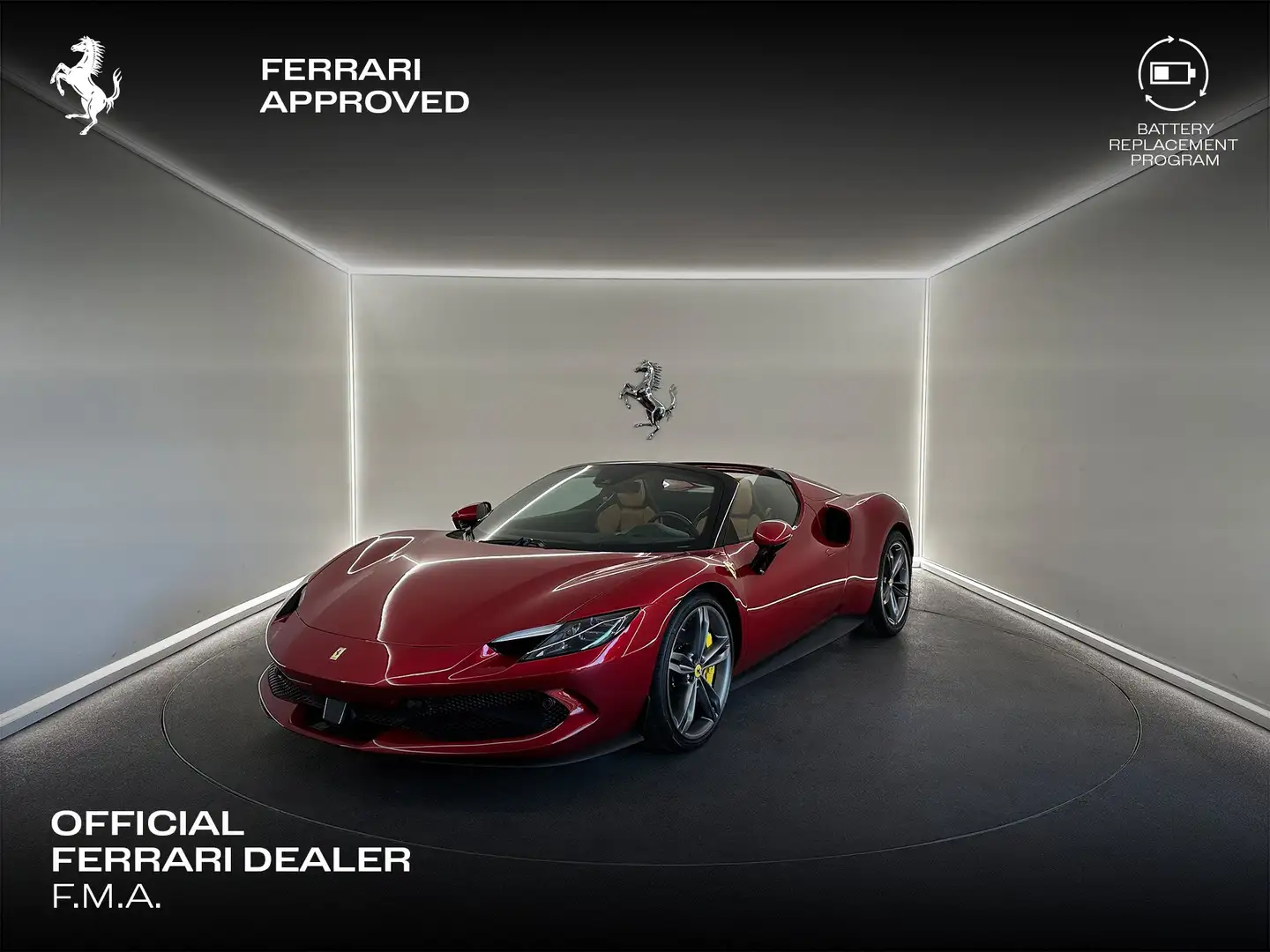 Ferrari 296 GTS Rosso Maranello / Racing Seats Rot - 1