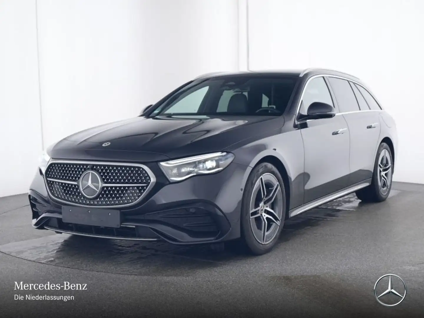 Mercedes-Benz E 300 e T AMG 360° Distr. AHK Spurhalt-Ass Memory Gris - 2