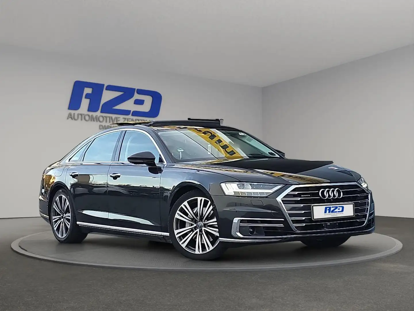 Audi A8 L 50 TDI LEDER MATRIX PANO STDHZ LUFT DVD B&O Gris - 2