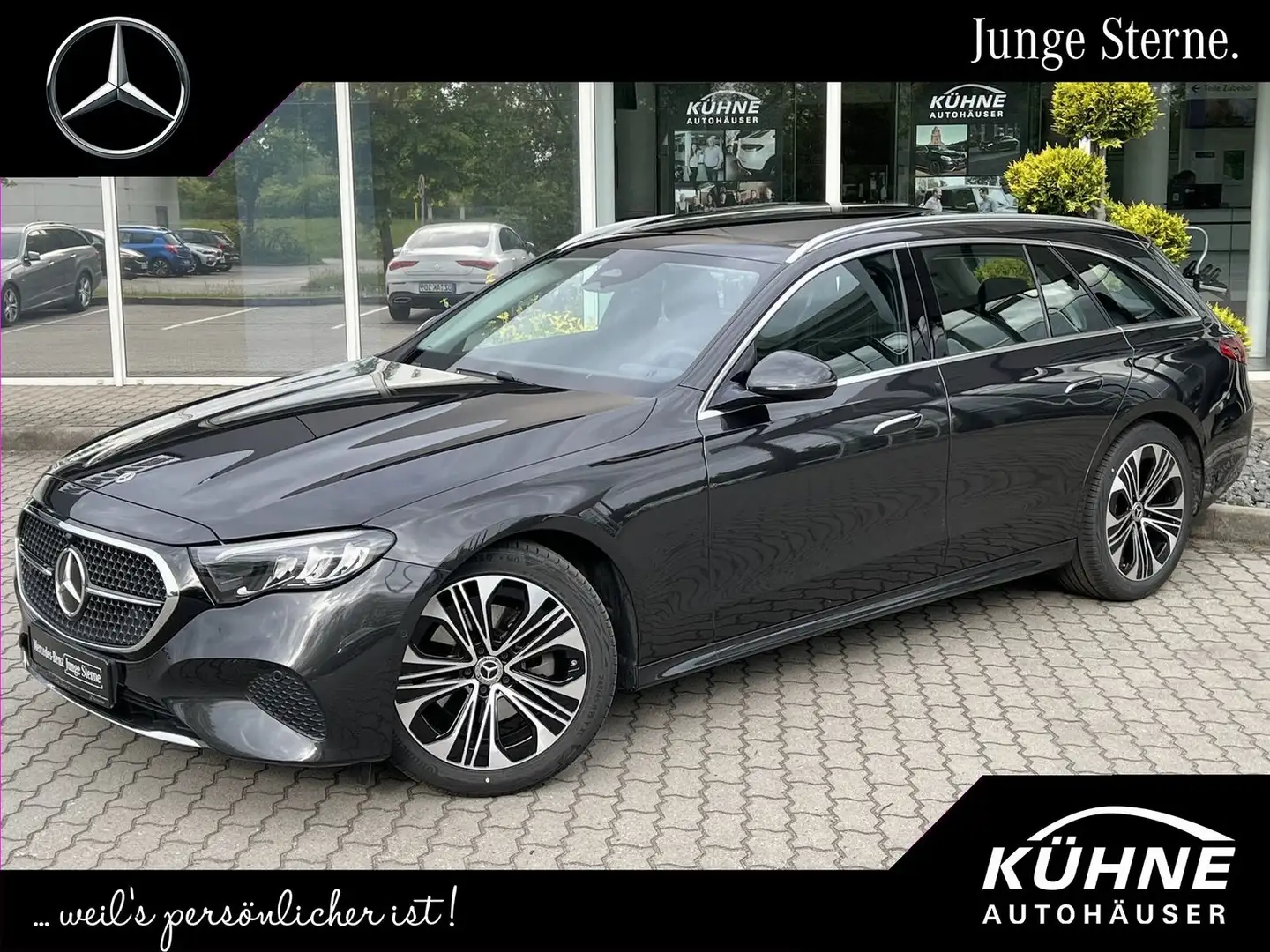 Mercedes-Benz E 200 T+Panodach+19 Zoll+Winterpaket Grijs - 1