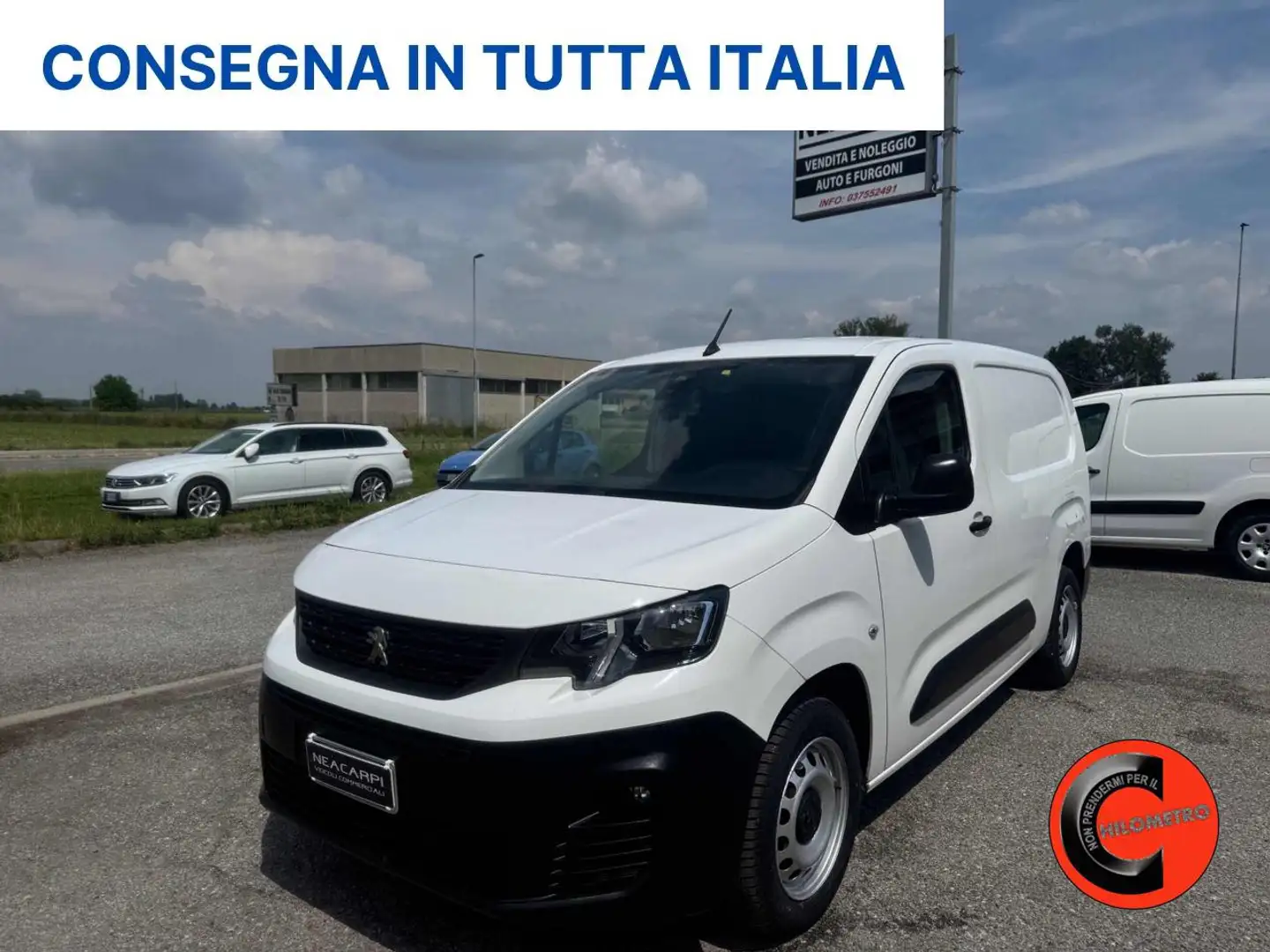 Peugeot Partner B.HDi 130 CV L2 PL-6 MARCE-CRUISE-PASSO LUNGO-E6D- Blanc - 1