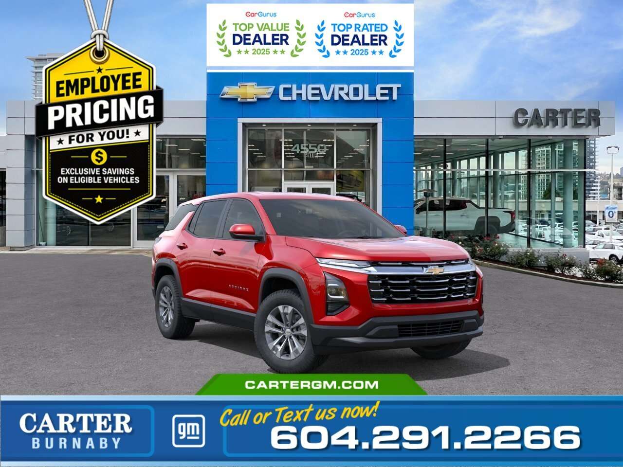 Red 2026 Chevrolet Equinox SUV / Crossover Front-Wheel Drive Automatic