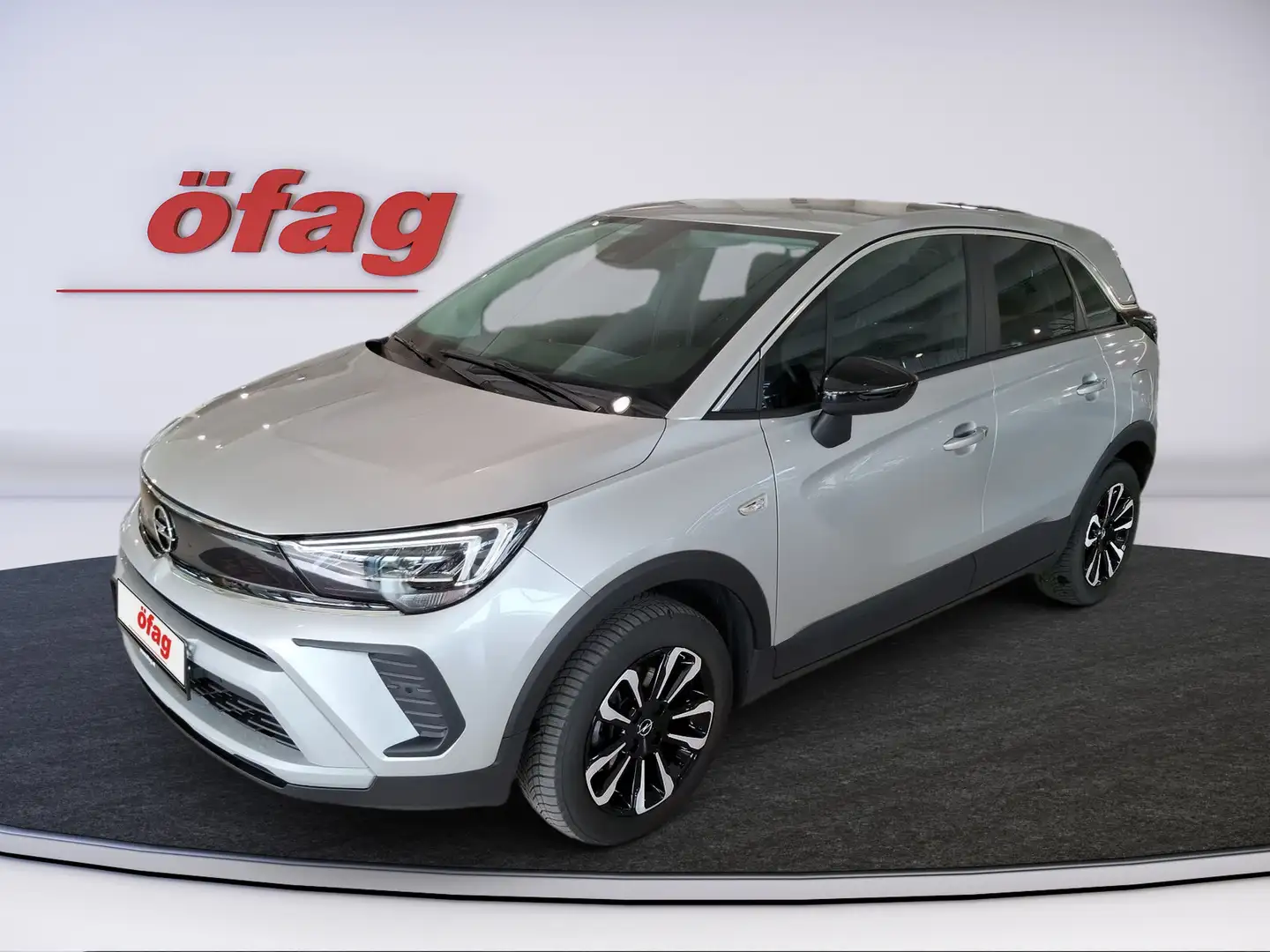 Opel Crossland 1.2 Turbo Elegance Aut. Silber - 1