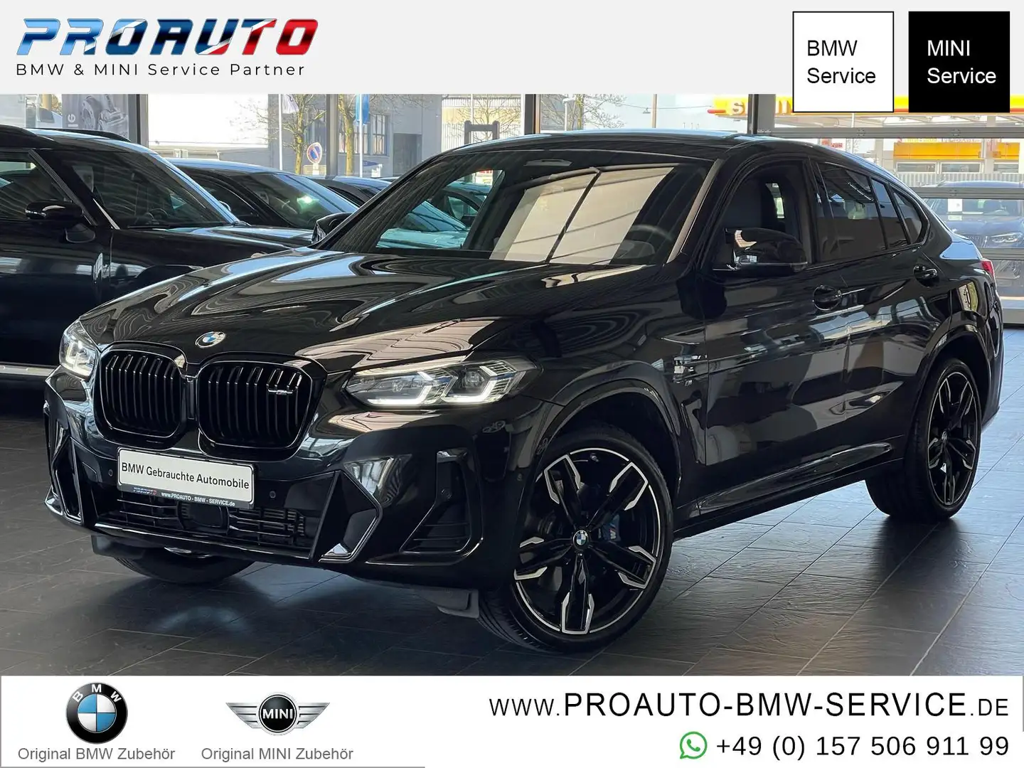BMW X4 M40i LASER/HUD/PANO/AHK/Komf.Z/Dr.AssisPro/21" Schwarz - 1