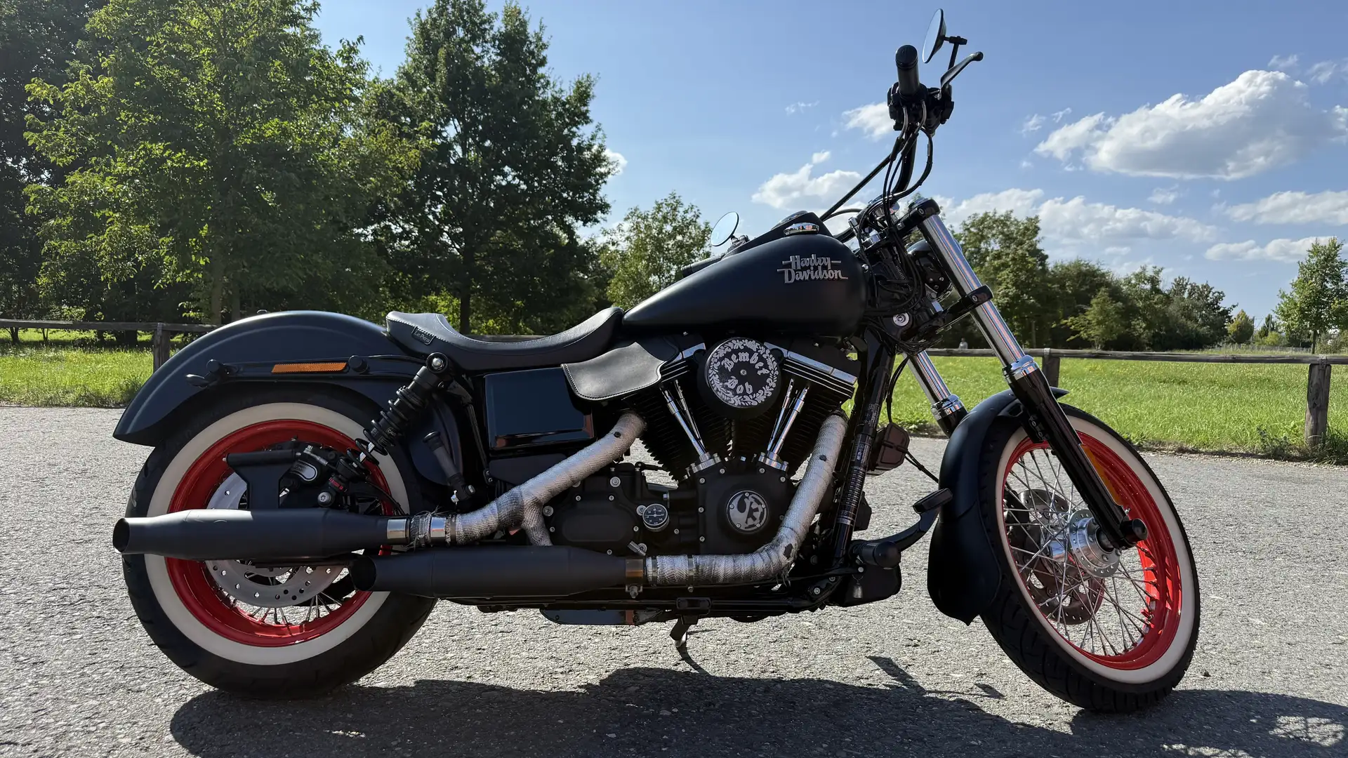 Harley-Davidson Dyna Street Bob Bobber FXDB 103 KessTech Wilbers 180er (2017) Negru - 2