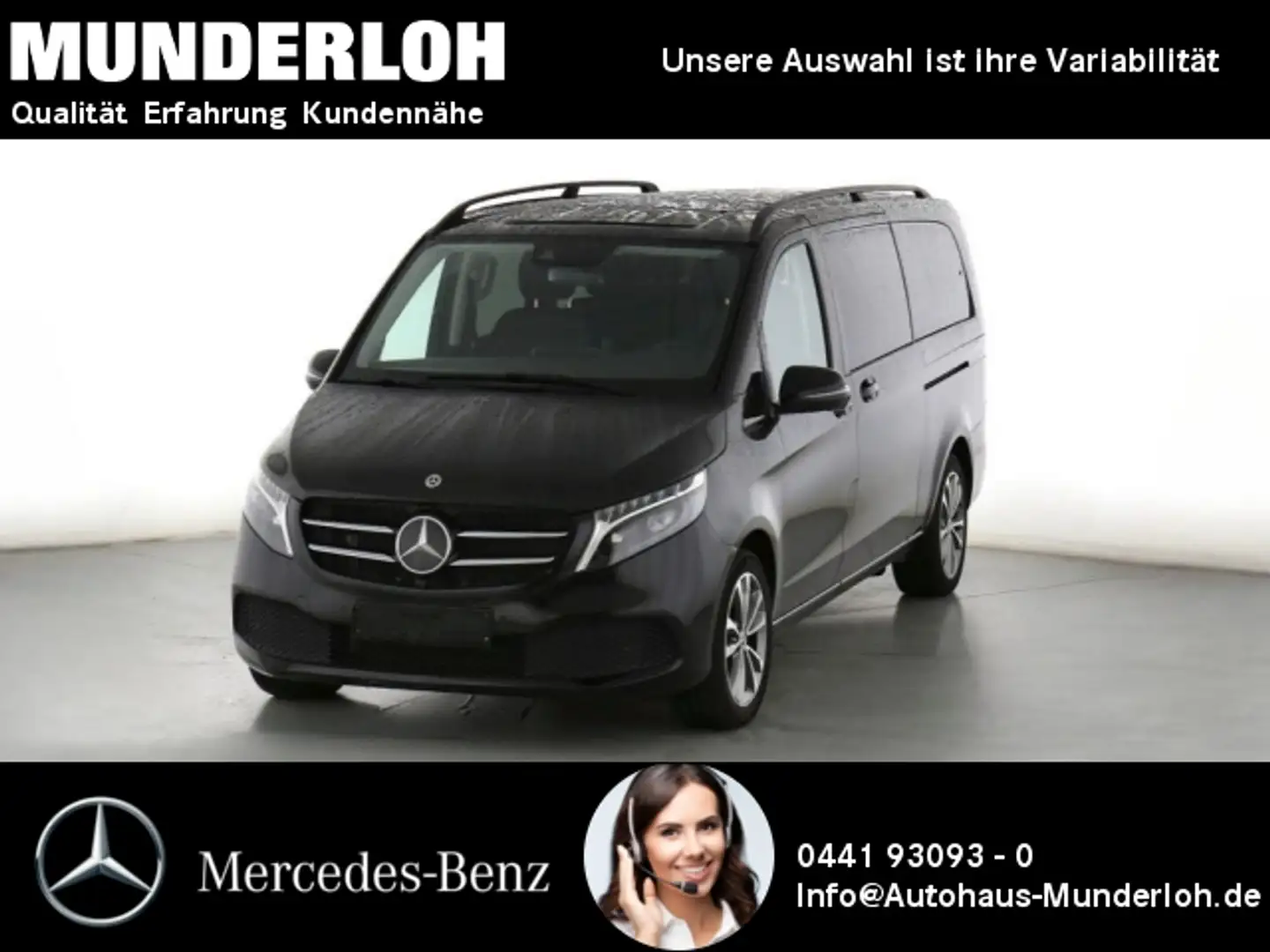 Mercedes-Benz V 300 d AVANTGARDE Extralang AIRMATIC+STANDHZG Schwarz - 1
