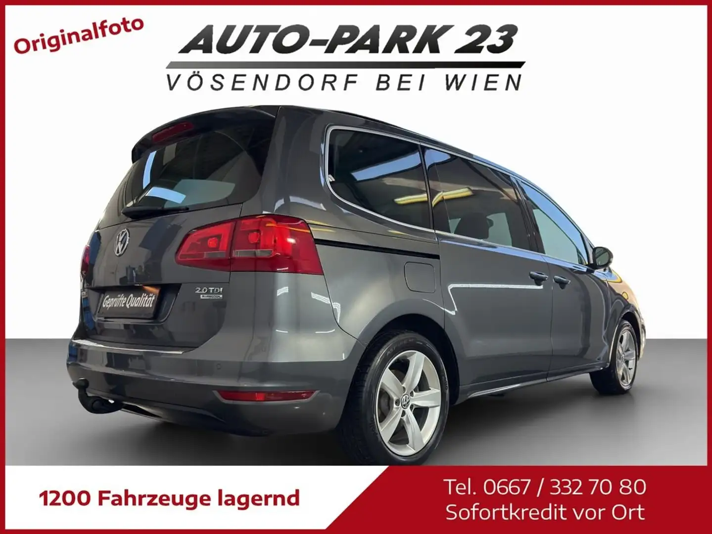 Volkswagen Sharan 2,0 TDI 140PS BMT*1.BESITZ*PICKERL 1/2027*MOD2011 Grau - 2