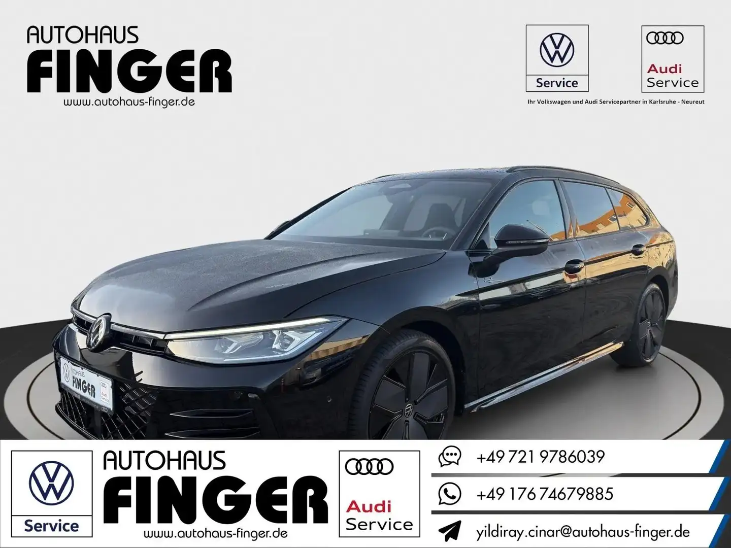 Volkswagen Passat Variant 2.0 TDI 4M DSG R-Line*AHK/PANO* Schwarz - 1