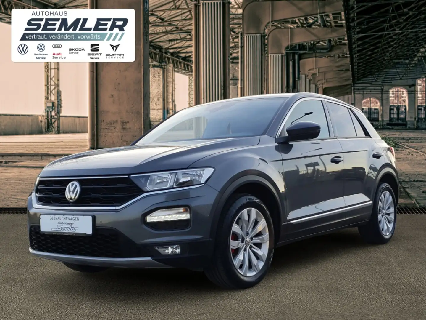 Volkswagen T-Roc Sport 1.5l 6-Gang NAVI R-KAM ACC Grau - 2