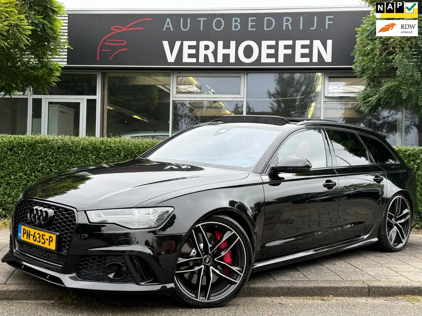 Audi RS6 A6 Avant 4.0 TFSI QUATTRO PERFORMANCE PRO LINE PLU Zwart - 1