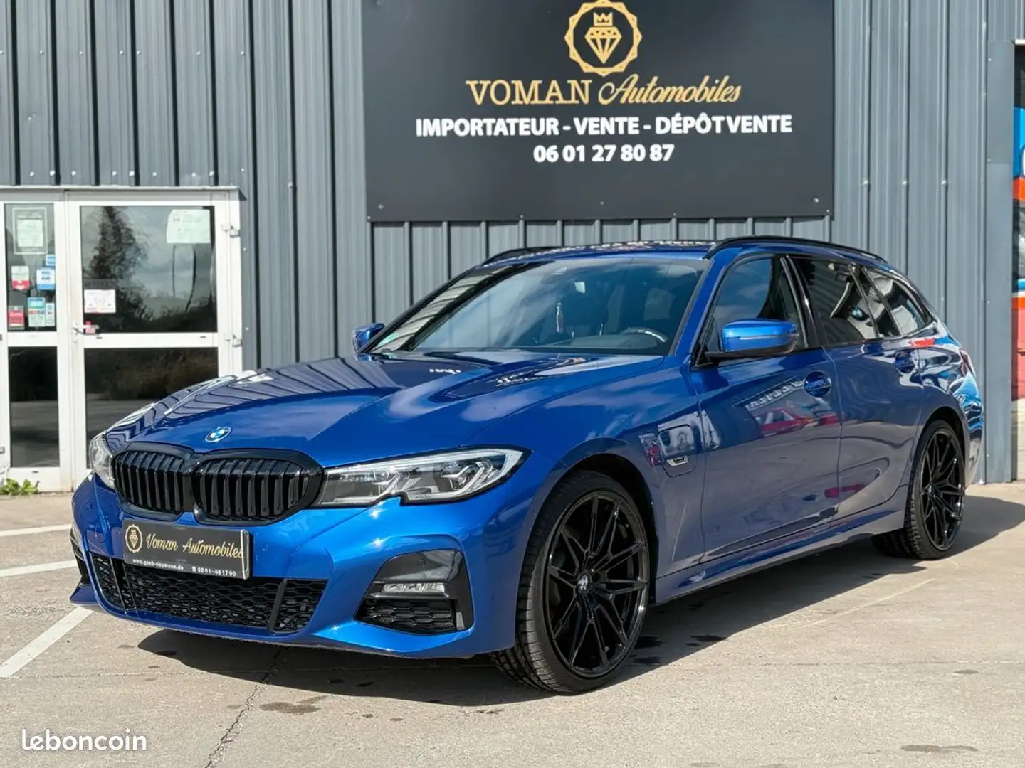 BMW 320 Touring 320e Xdrive Pack M 204 ch ATTELAGE TOIT OUVRANT-GARANTIE Blau - 1