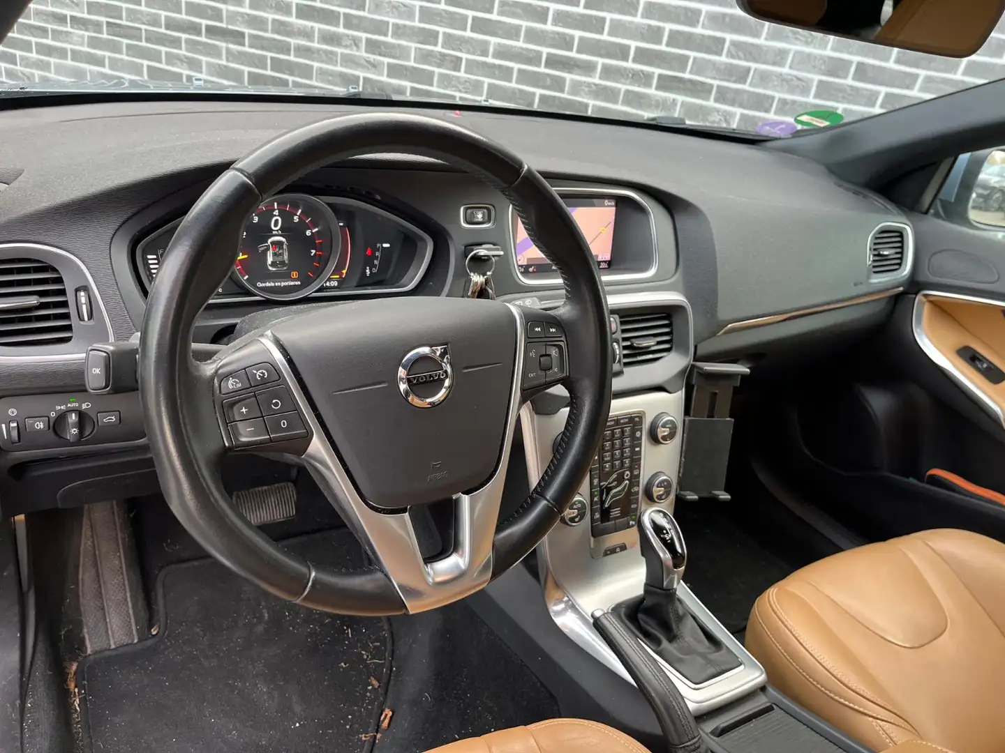 Volvo V40 1.5 T3 Nordic | Automaat | Trekhaak | Lederen bekl Blau - 2