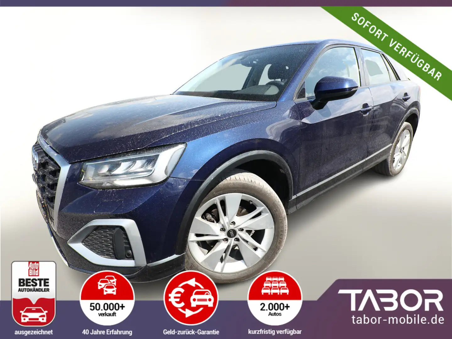 Audi Q2 35 TFSI 150 Advanced LED Nav KeyL SHZ eHk 18Z Blau - 1