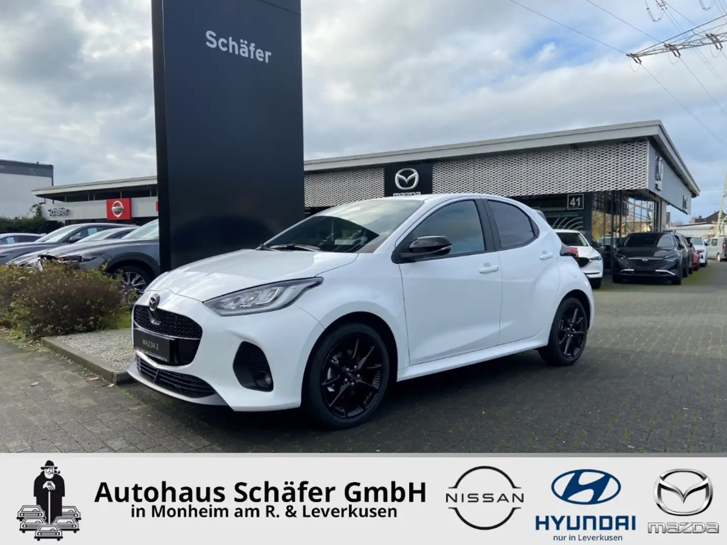 Mazda 2 HOMURA 1.5L VVT-i 116PS CVT LED Blendfreies Fernl. Blanc - 1
