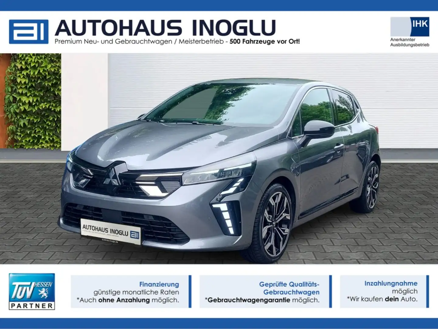 Mitsubishi Colt 1.0 T Intro Edition Navi+LED+Lenk SHZ+R-Kam+ACC+ Grau - 1