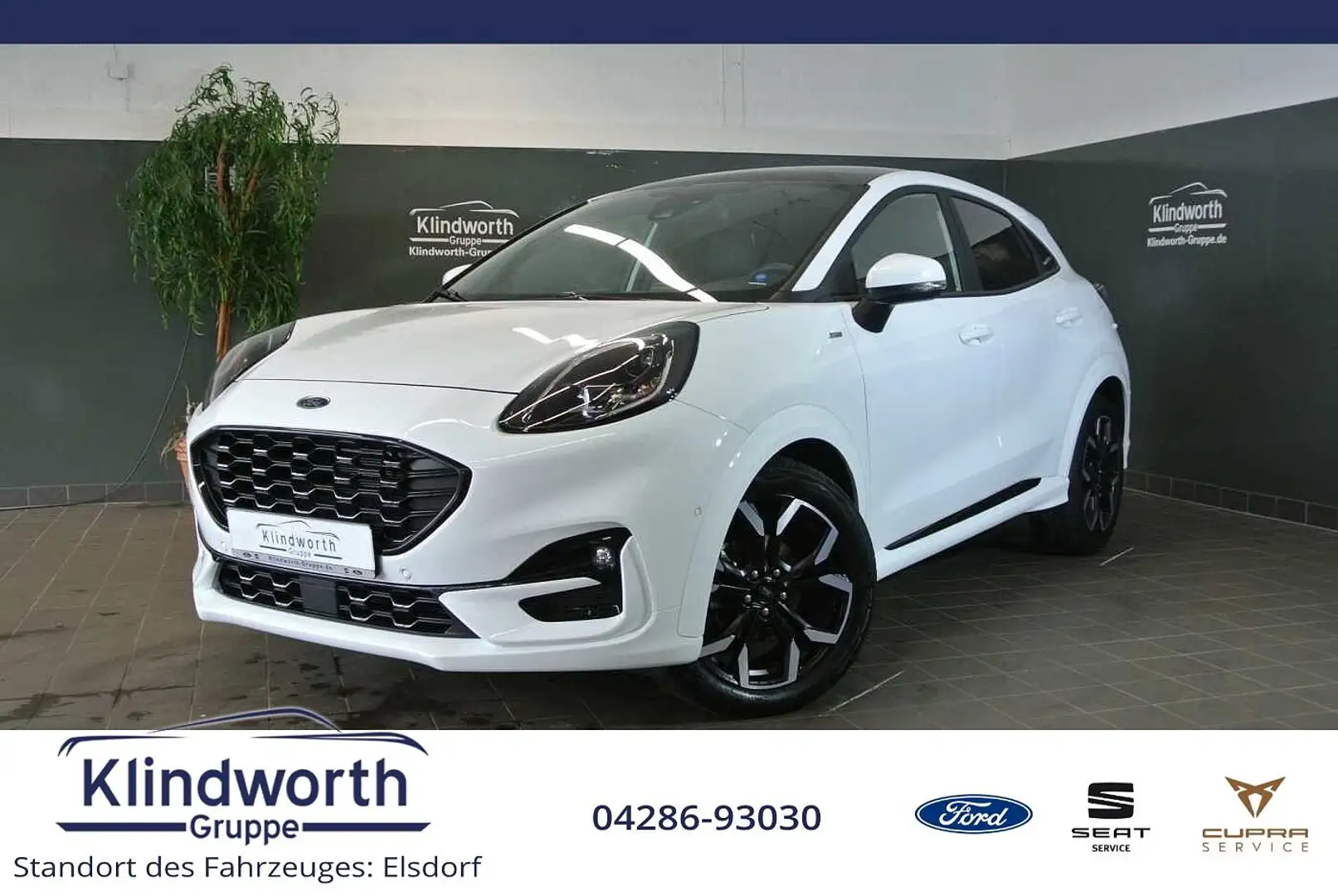 Ford Puma 1.0 E.Boost Hybrid ST-Line X +AHK+Pano+B&O Weiß - 1