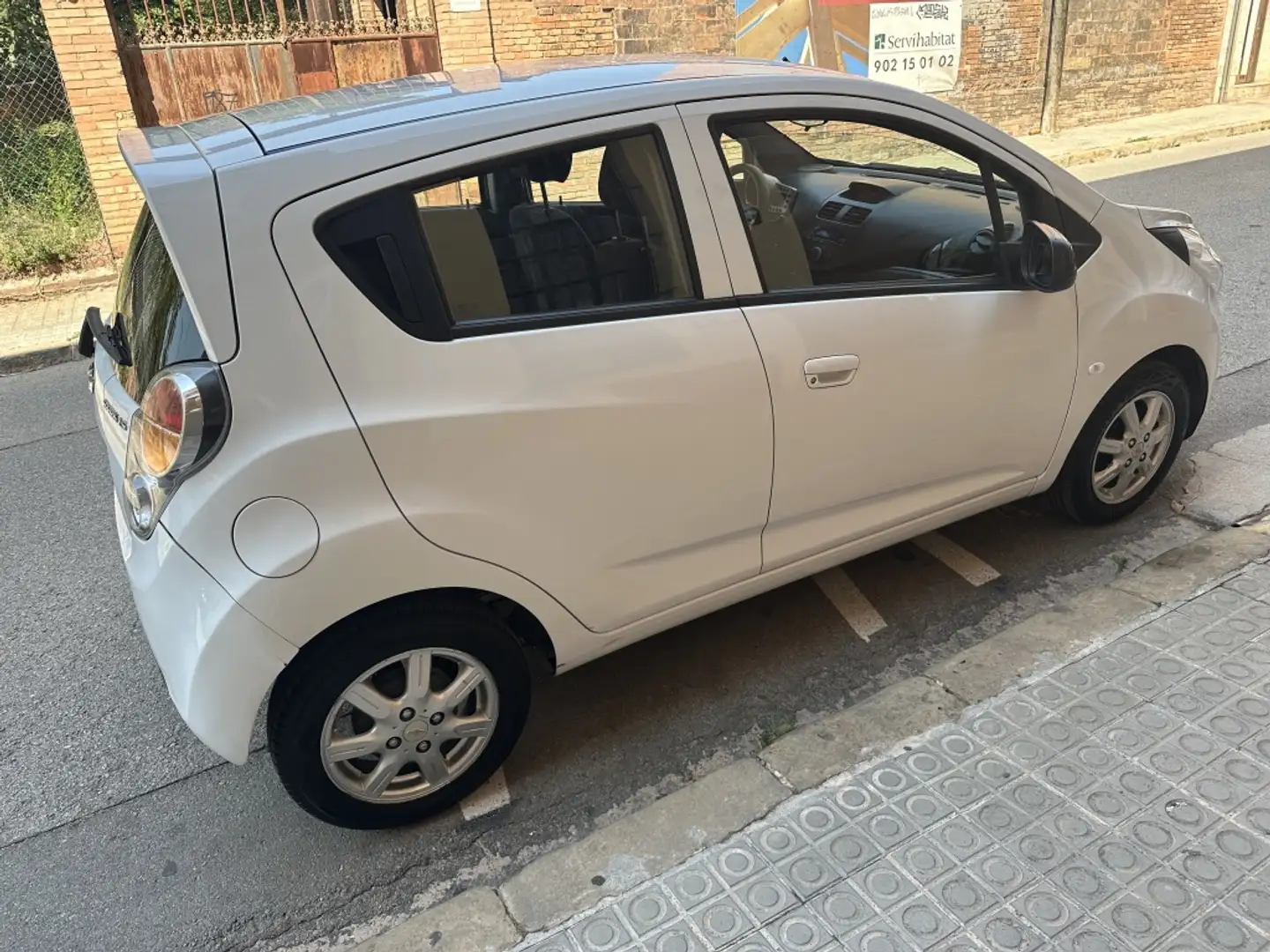 Chevrolet Spark 1.0 16v LS Weiß - 2