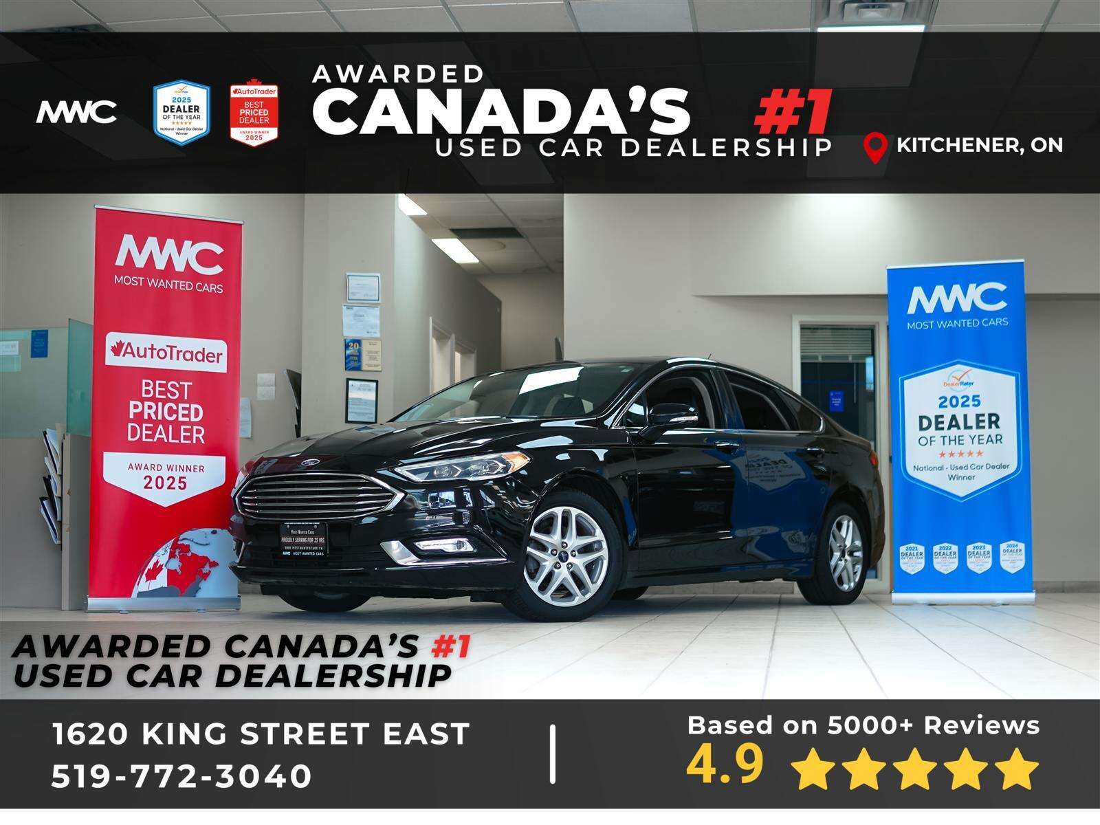 2017 Ford Fusion SE | LUXURY PKG | AWD | NAV | LEATHER