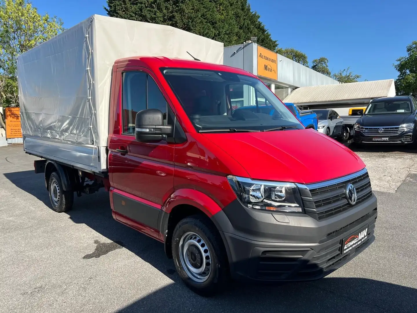 Volkswagen Crafter Pritsche 35 mittellang FWD/Klima/DSG/PDC Rot - 1