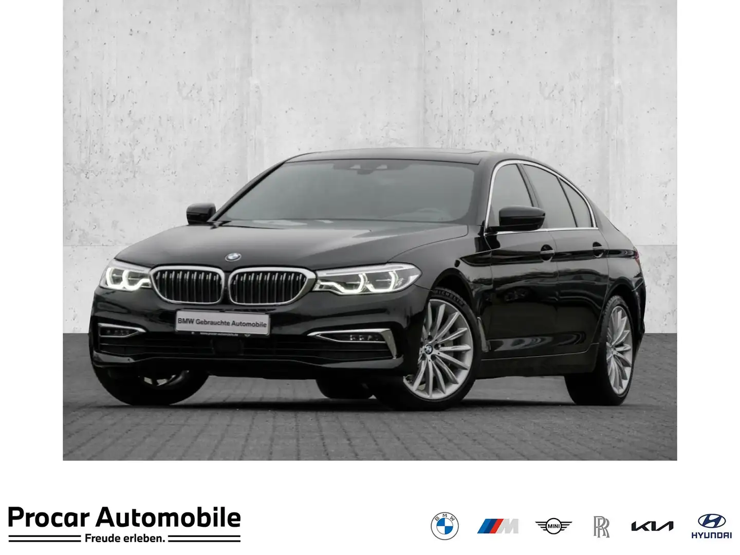 BMW 530 d LUXURY LINE+HuD+DA PLUS+360°+GLASDACH Schwarz - 1