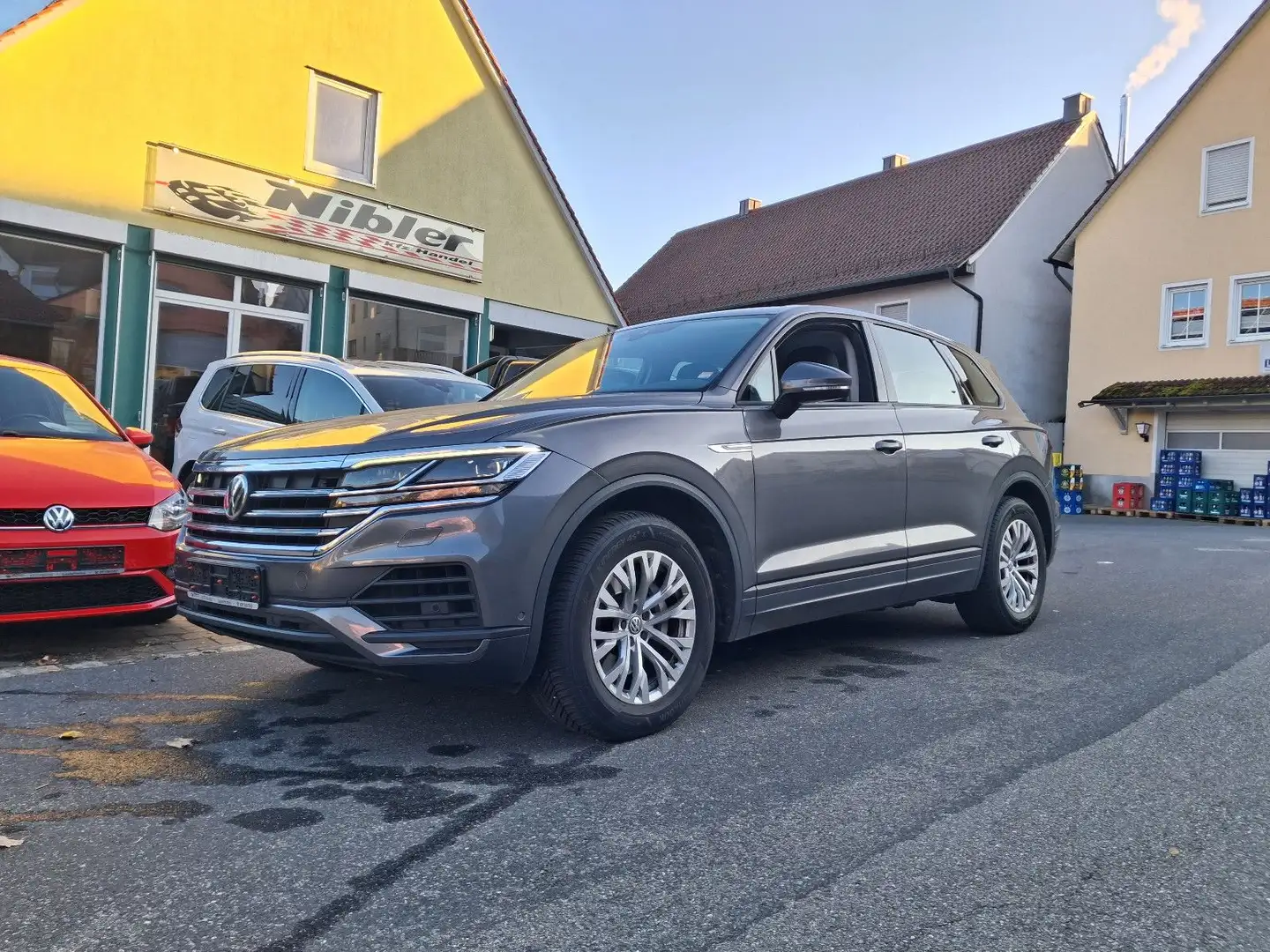 Volkswagen Touareg 3,0 TDI 4Motion LUFTFEDERUNG+AHK Gris - 1