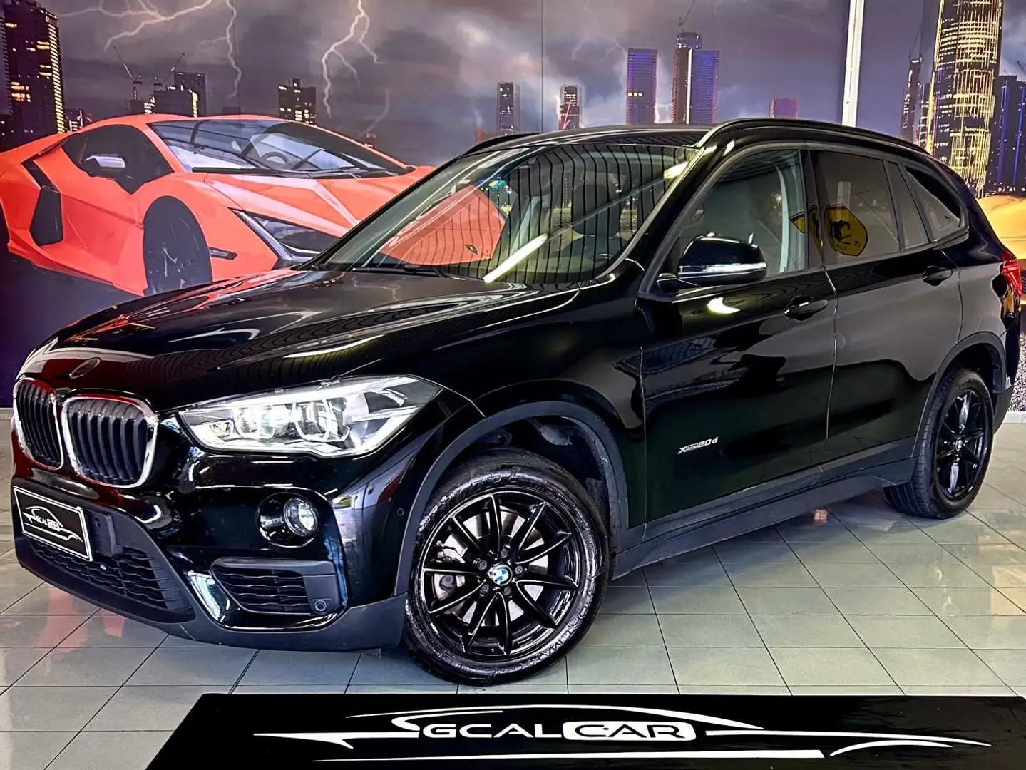 BMW X1 20D 190CV AUTOMATICA CERTIFICATA OK PERMUTE FINANZ Nero - 1