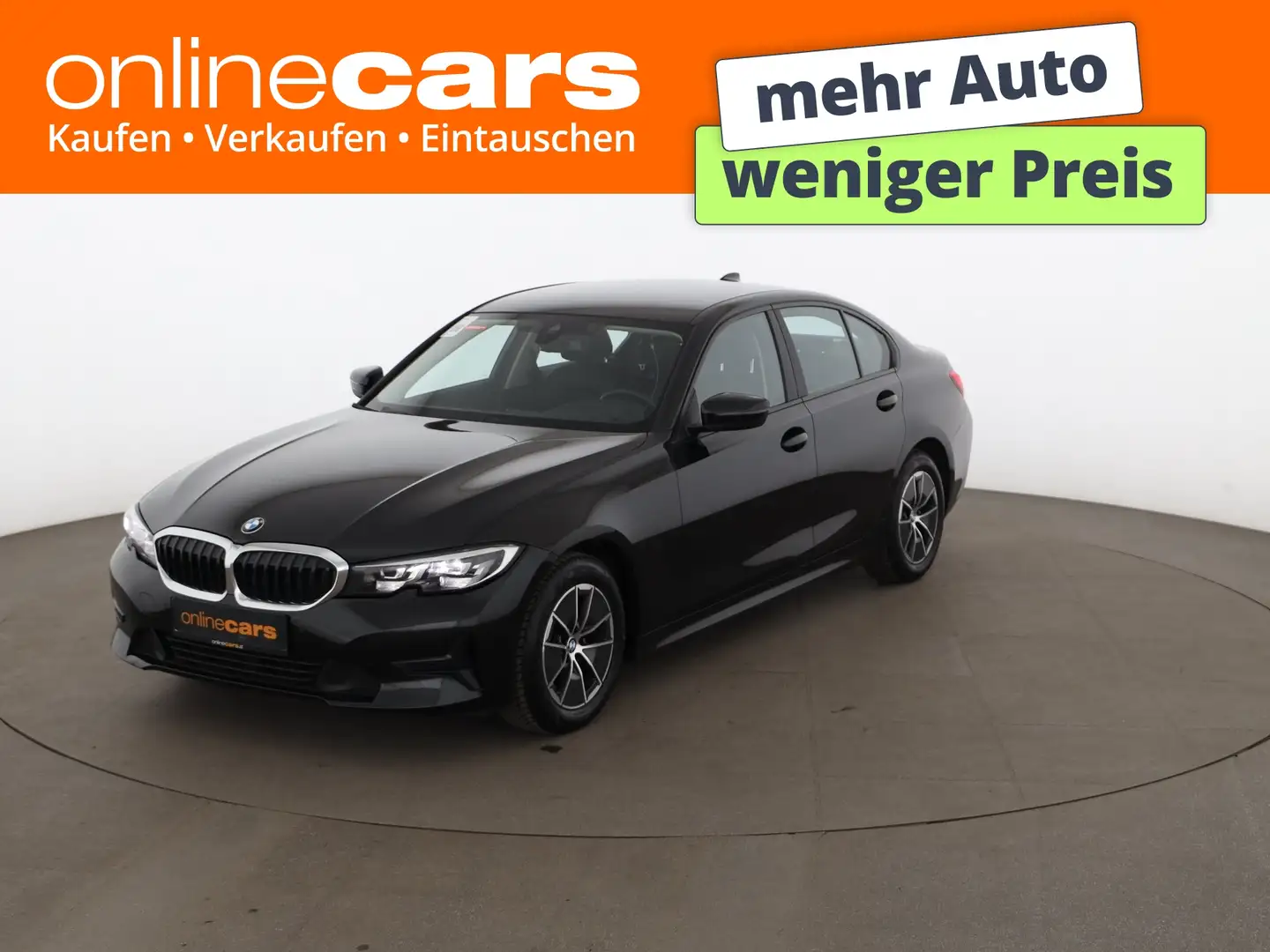 BMW 318 d Limousine Advantage Aut LED LEDER NAVI TEMP Schwarz - 1