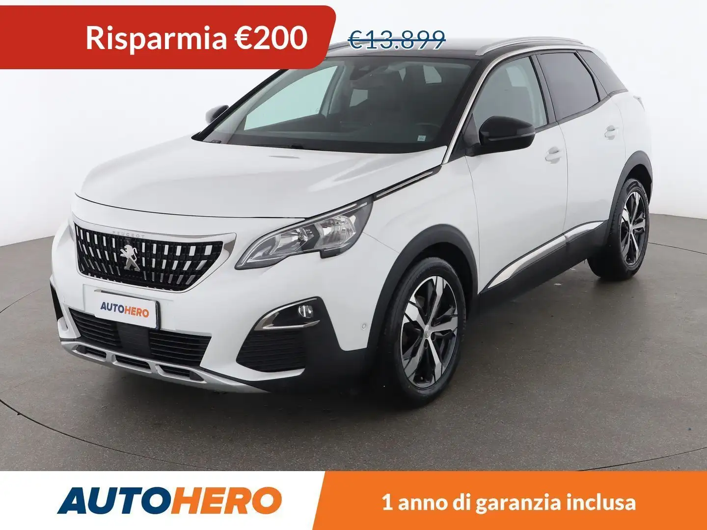 Peugeot 3008 1.6 Blue-HDi Allure 120 CV EAT6 Bianco - 1