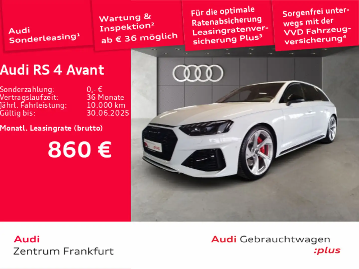 Audi RS4 RS4 Avant tiptronic MatrixLED HuD RS-Sportabgasa Weiß - 1