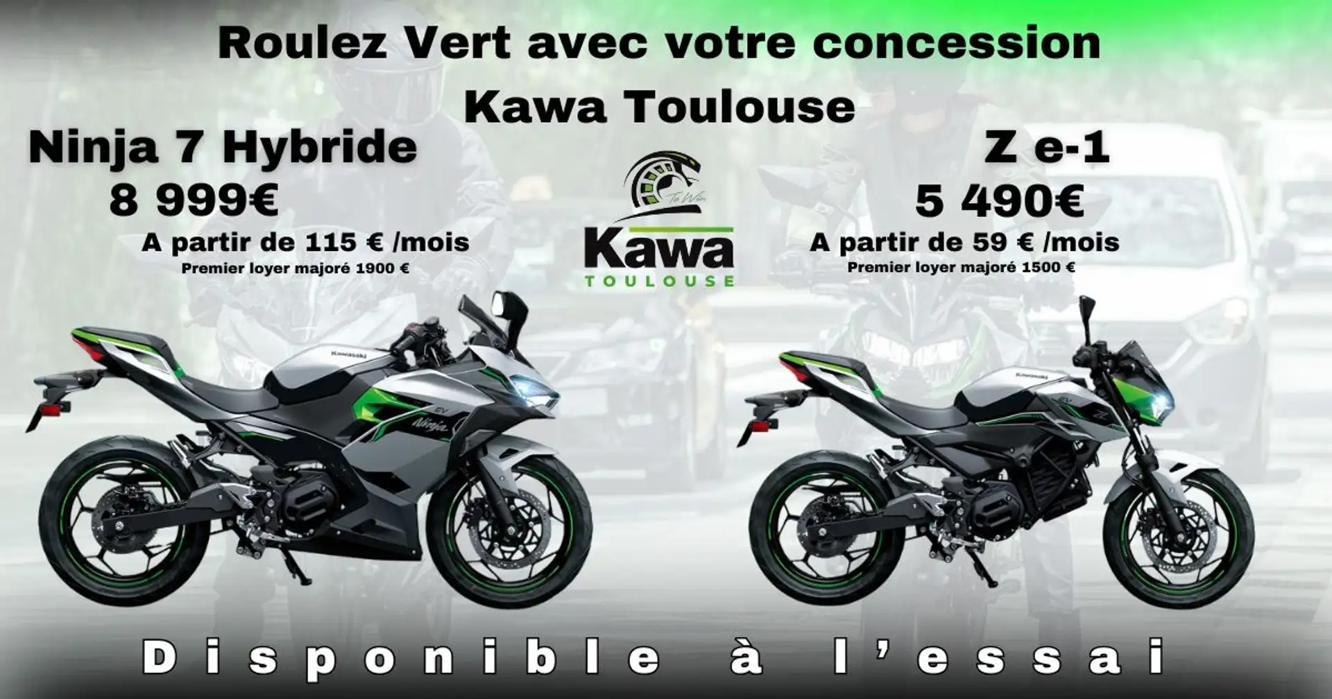 Kawasaki Ninja 7 Hybrid Gris - 2