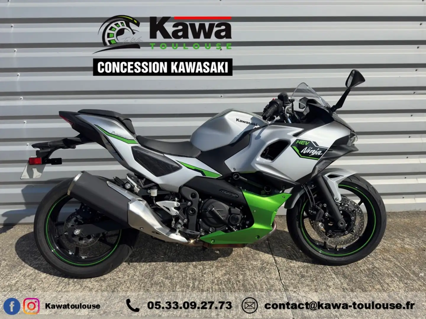 Kawasaki Ninja 7 Hybrid Gris - 1