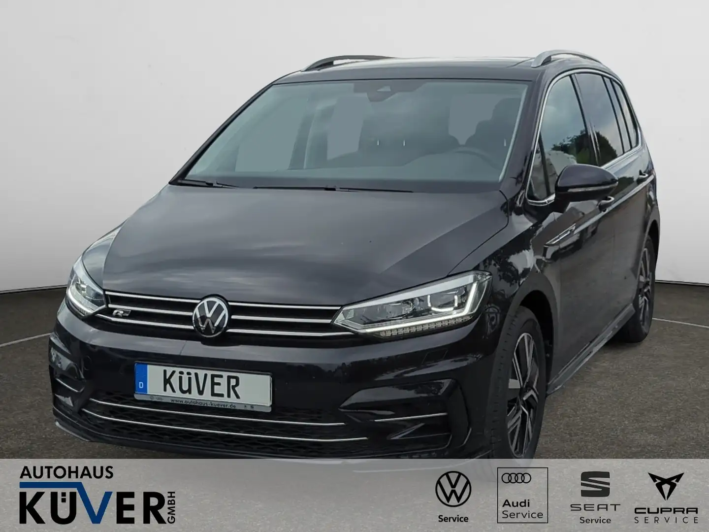 Volkswagen Touran R-Line 2,0 TDI DSG Navi+ACC+AHK+Pano+7S Schwarz - 1