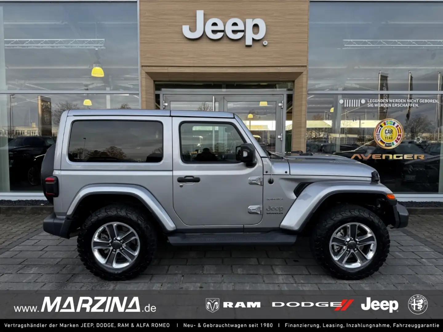 Jeep Wrangler Sahara 1.Hand Dual-Top CarPlay LED Sperrdiff. And Silber - 1