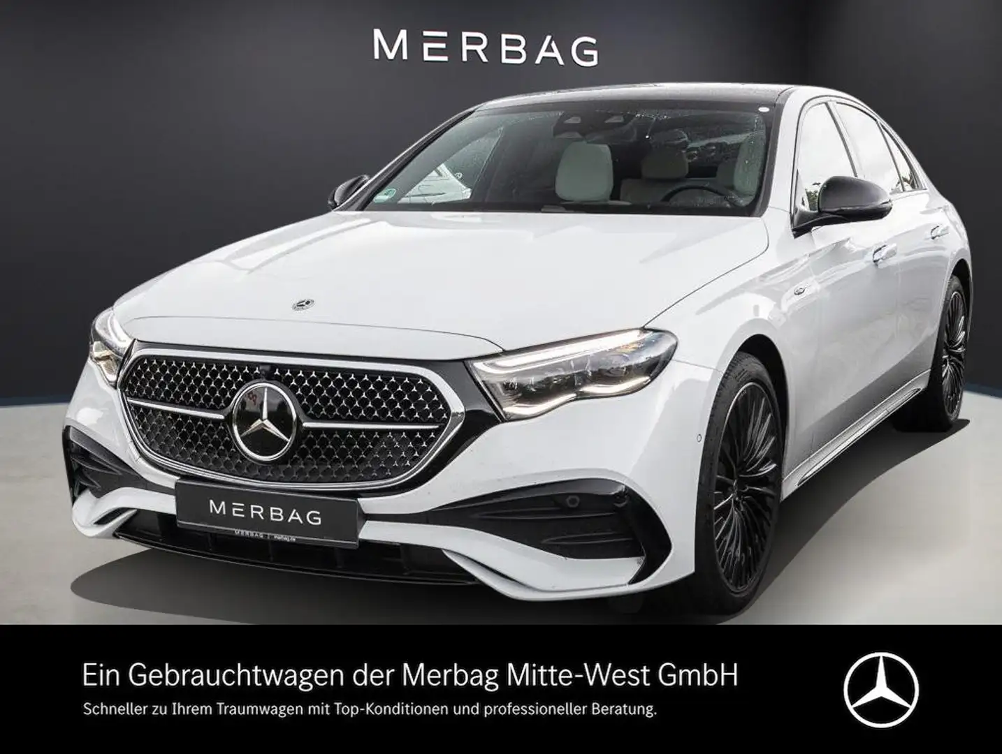 Mercedes-Benz E 300 e 4MATIC Limousine mit EQ Hybrid Technologie Weiß - 1