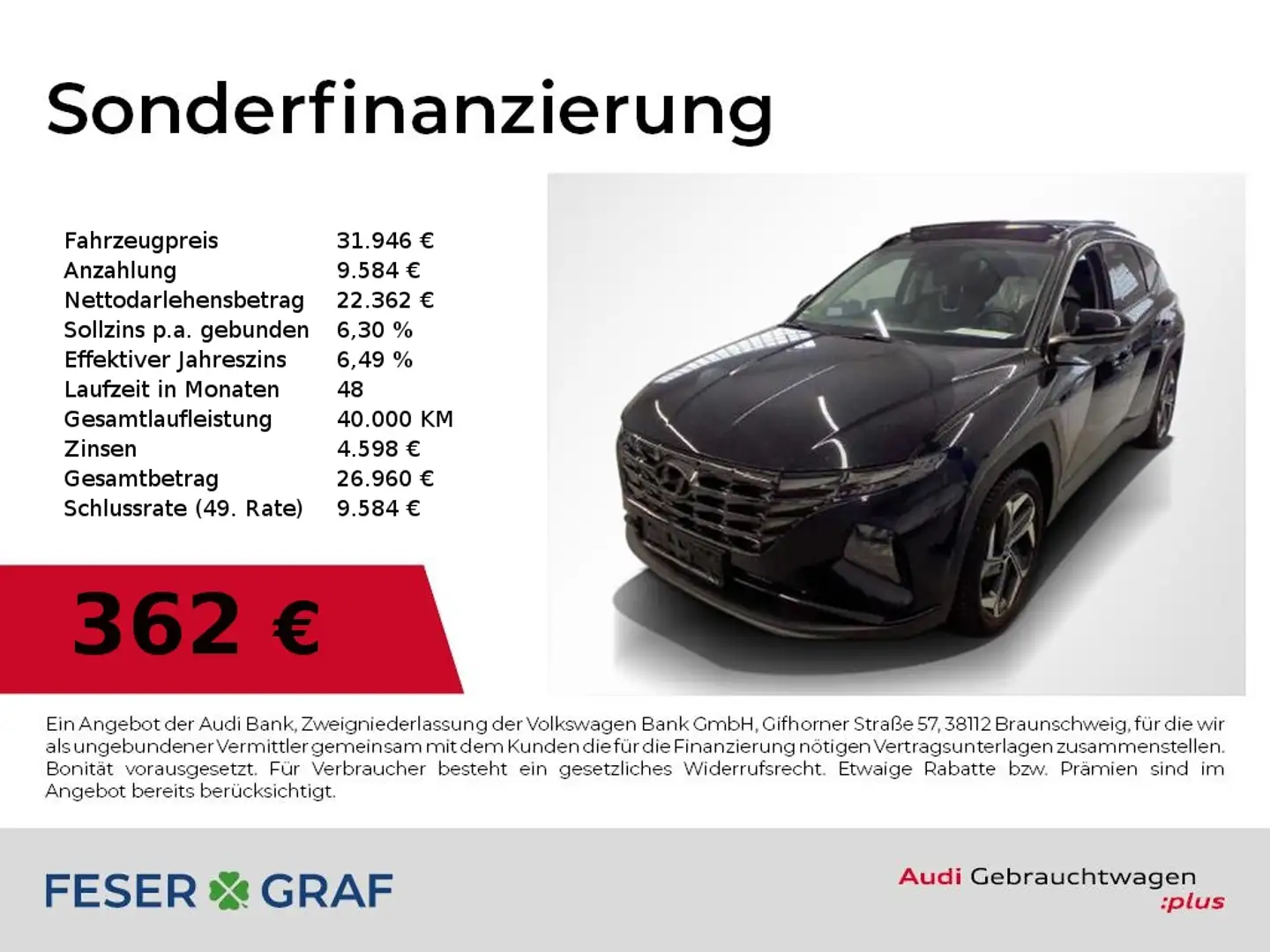 Hyundai TUCSON Prime 1.6 T-GDI 2WD Leder,Navi,Kamera,LED Schwarz - 1