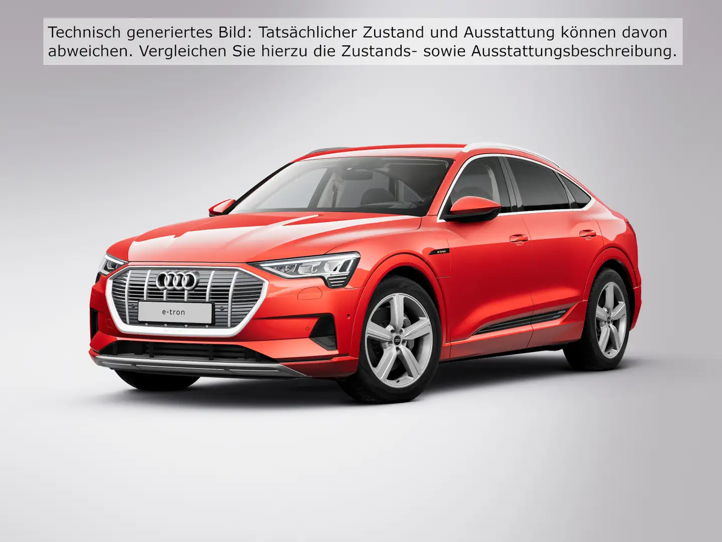 Audi e-tron 55 Q ADVANCED LEDER LM20 AHK Rot - 2
