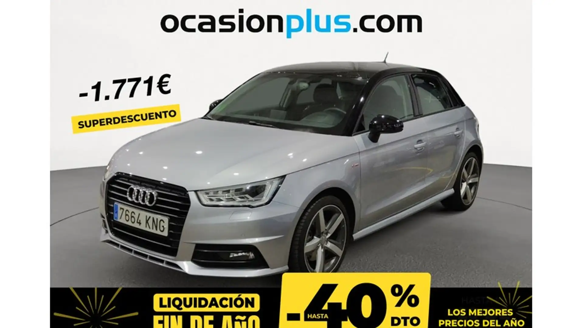 Audi A1 Sportback 1.4 TFSI Adrenalin 92kW Argent - 1